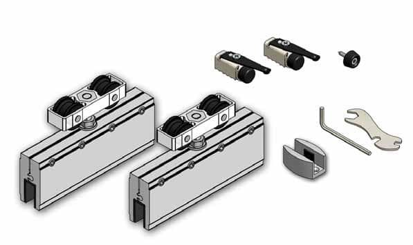 Juego Accesorios Puerta Corredera 80 kg