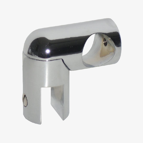 Pinza mampara vidrio desplazado