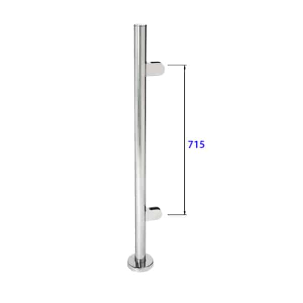 EMBELLECEDOR SUELO POSTE Ø42.4mm AISI 316 SATINADO