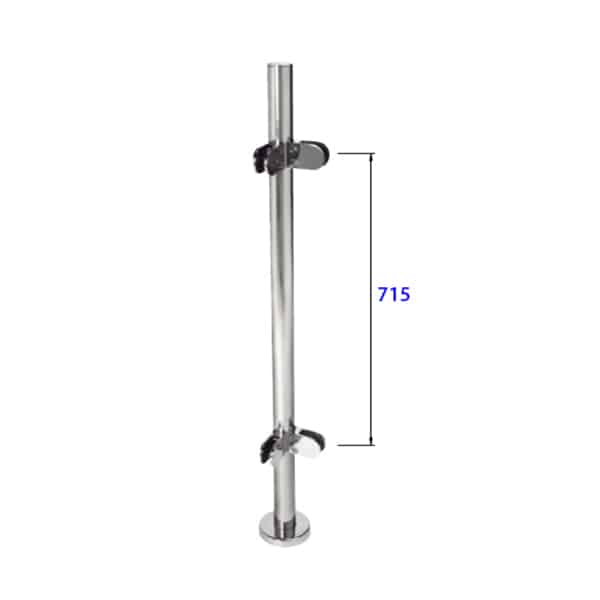 EMBELLECEDOR SUELO POSTE Ø42.4mm AISI 316 SATINADO