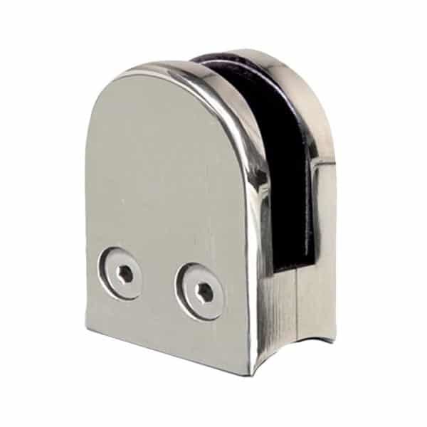 Pinza redonda de vidrio base curva