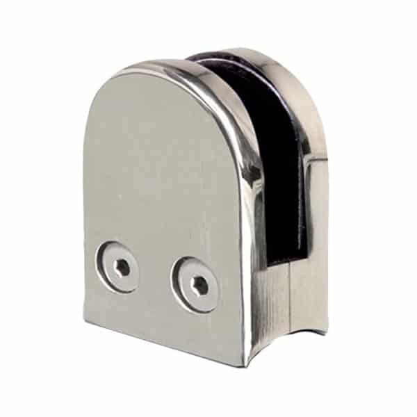 Pinza redonda de vidrio base curva