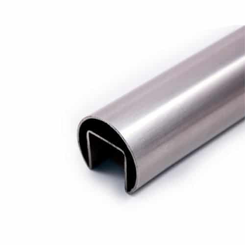 Pasamanos de acero inox con ranura
