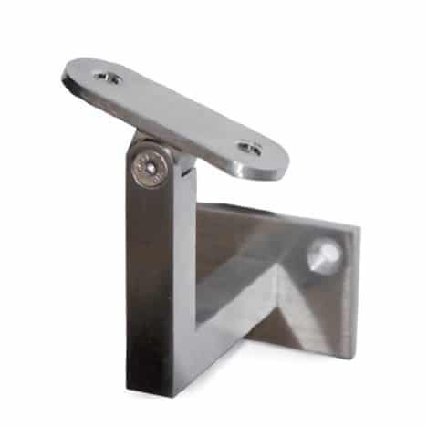 Soporte pasamanos cuadrado muro articulado
