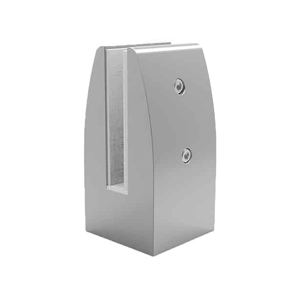 Pinza aluminio MC-209-E para vidrios 12-16 mm.